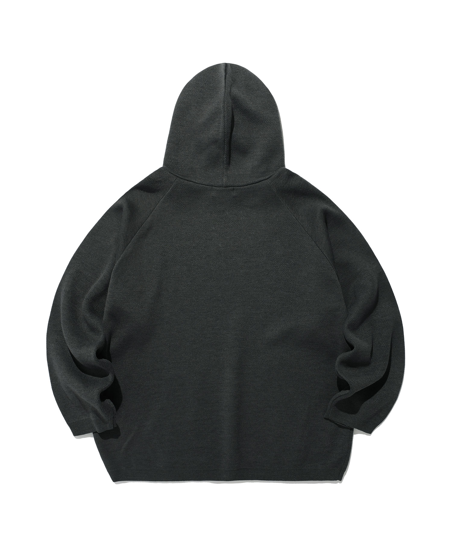 EVEN THE DEVIL KNIT HOODIE[CHARCOAL]